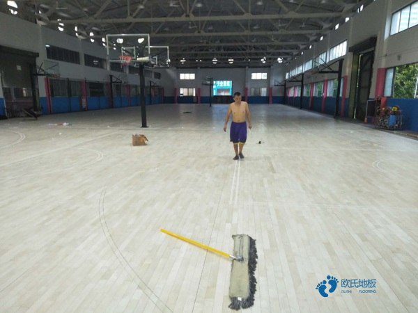 济南企口篮球场地板怎么安装