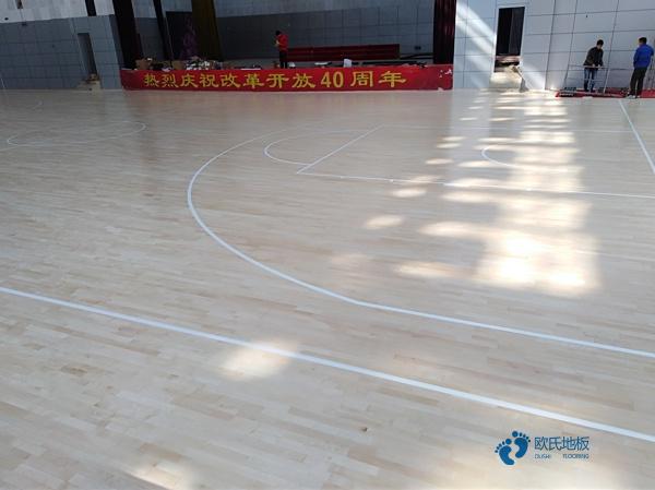 高端体育篮球木地板安装公司