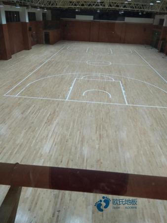 单龙骨篮球体育木地板环保