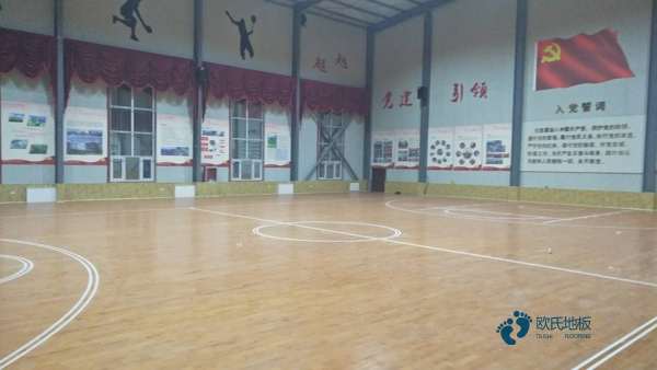 雙層龍骨運動體育木地板維護保養