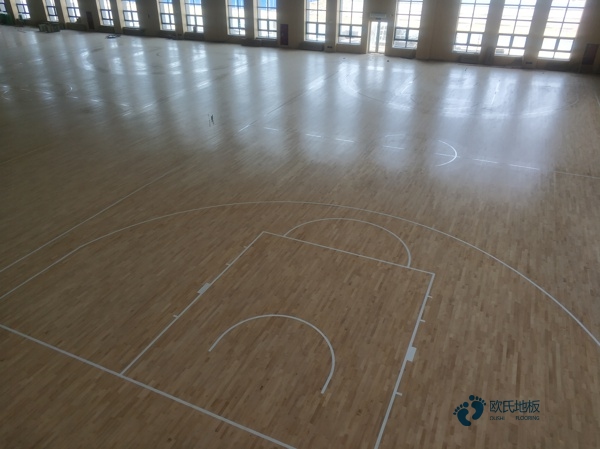 双龙骨篮球馆地板清洁保养