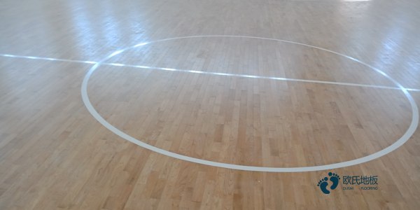 枫木篮球场地板施工方案