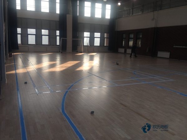 国内篮球木地板施工技术