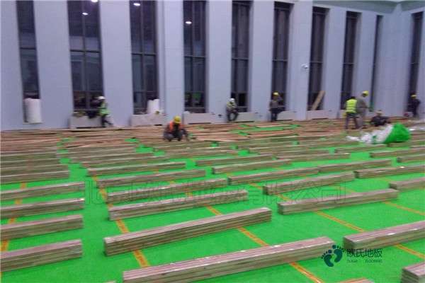 專業運動體育木地板施工