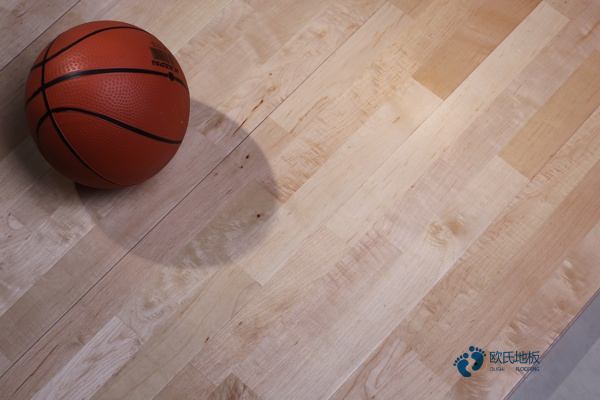 悬浮式篮球体育地板施工