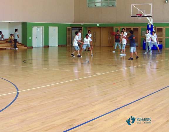 枫木篮球体育地板清洁保养