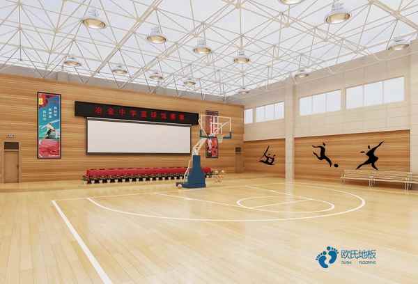 单龙骨篮球场馆木地板安装公司
